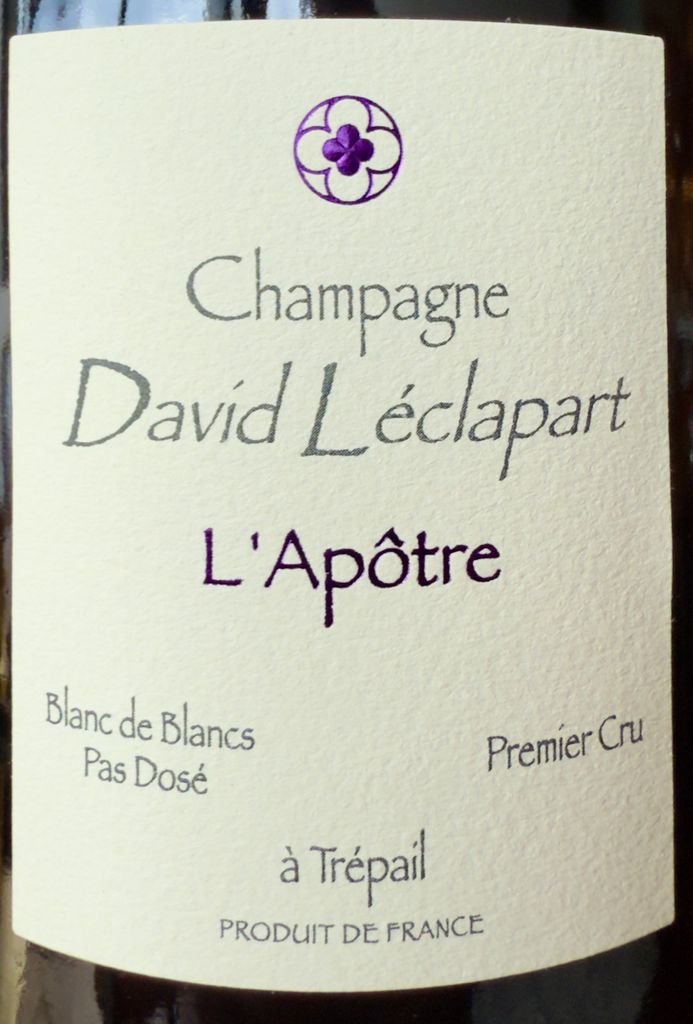 ダヴィッド・レクラパール　キュベ・ラポートル NV(2013) 2013 David Leclapart Champagne Premier Cru L'Apôtre Blanc de