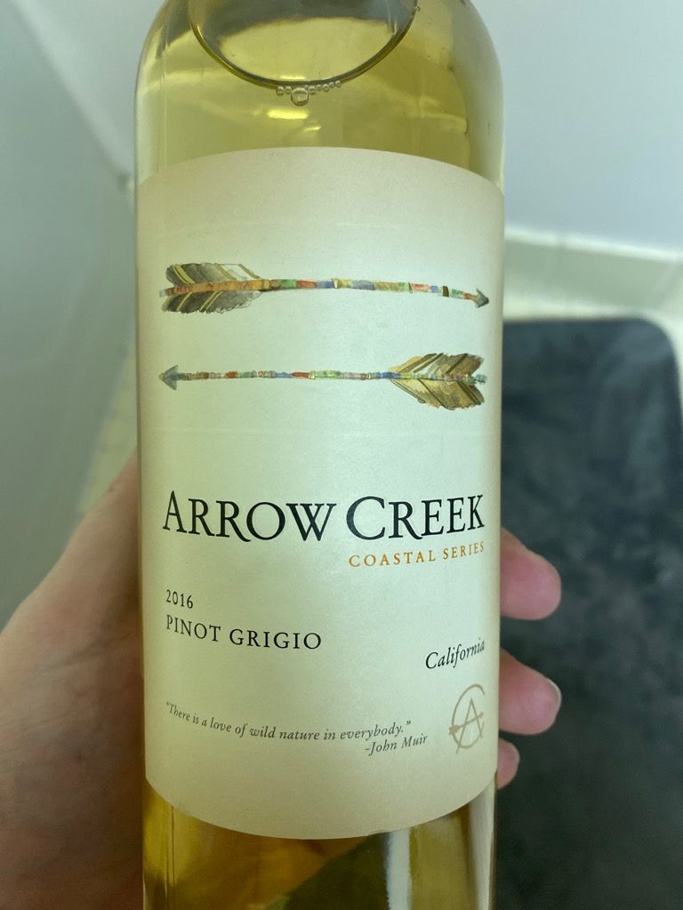 2016 Arrow Creek Pinot Grigio Coastal Series, USA, California