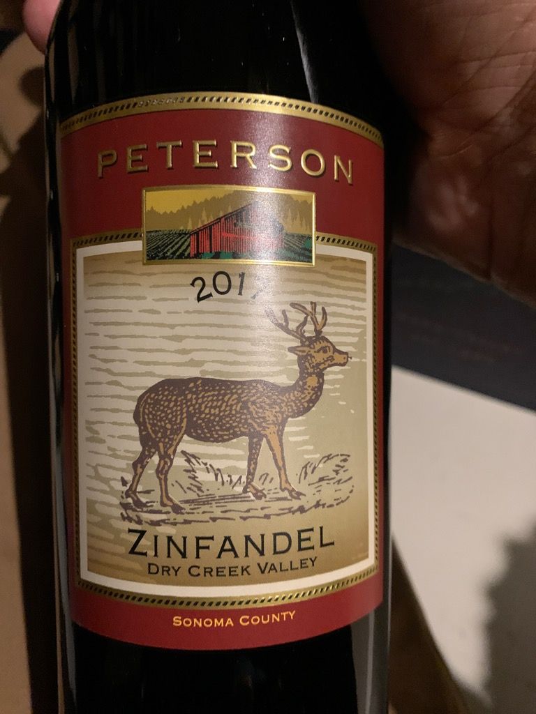 2017 Peterson Winery Zinfandel, USA, California, Sonoma County, Dry