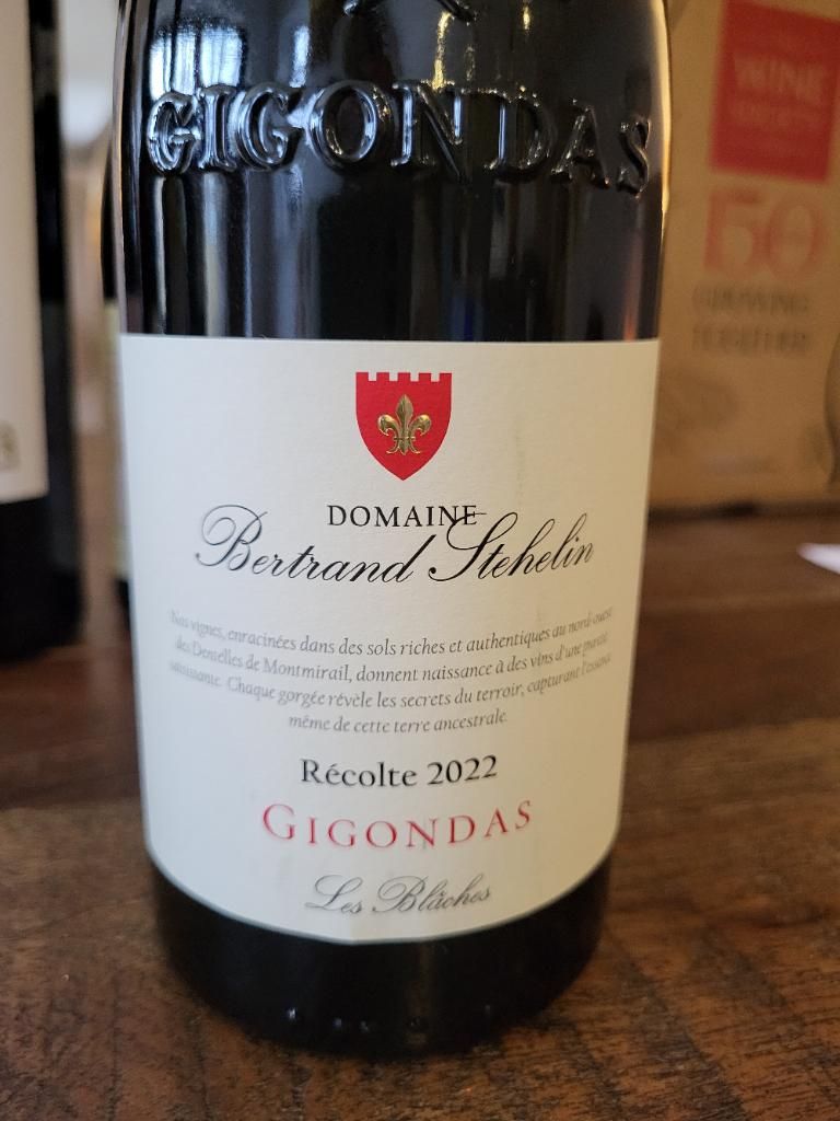 2022 Domaine Bertrand Stehelin Gigondas, France, Rhône, Southern Rhône