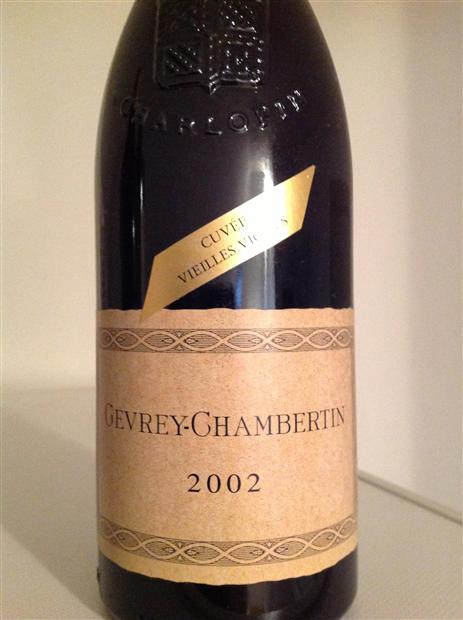 2002 Domaine Philippe Charlopin Gevrey-Chambertin Cuvée Vieilles