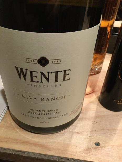 2015 Wente Vineyards Chardonnay Single Vineyard Riva Ranch Usa California Central Coast 5594