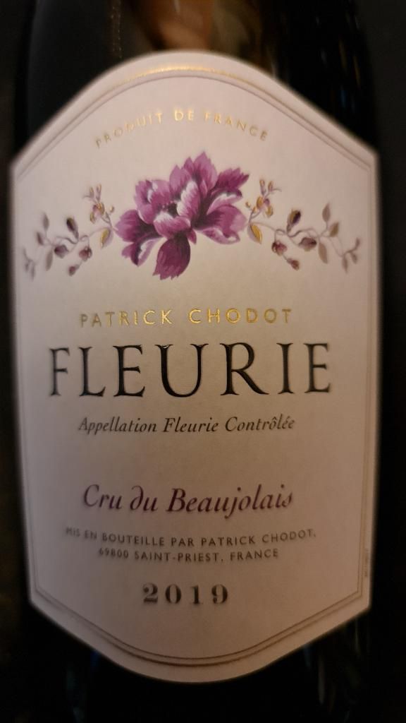 2019 Patrick Chodot Fleurie, France, Burgundy, Beaujolais, Fleurie ...