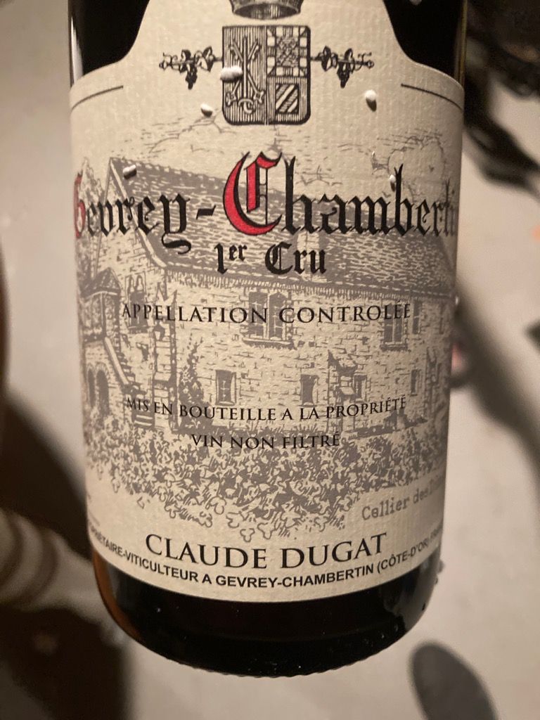 2018 Claude Dugat Gevrey-Chambertin 1er Cru - CellarTracker
