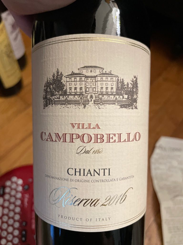 2016 Villa di Campobello Chianti Riserva, Italy, Tuscany, Chianti