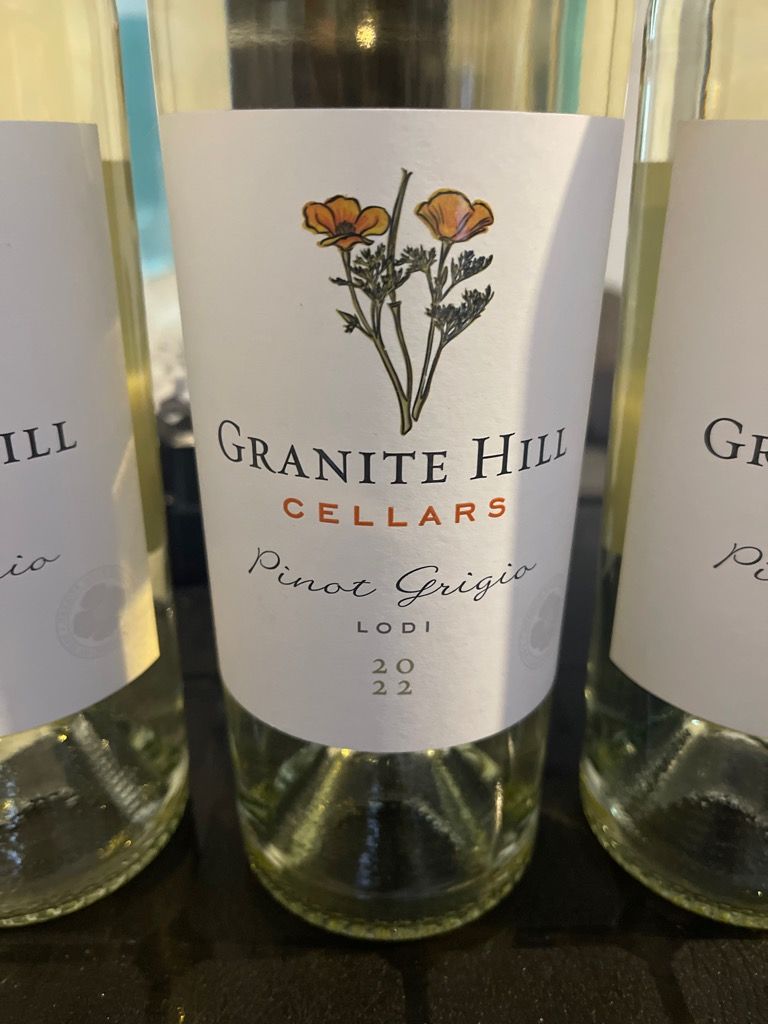 2022 Granite Hill Cellars Pinot Grigio, USA, California, Central Valley
