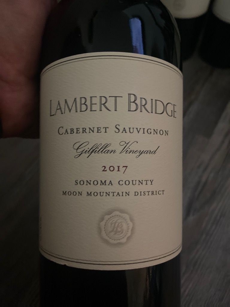 2017 Lambert Bridge Cabernet Sauvignon Gilfillan Vineyard, USA ...