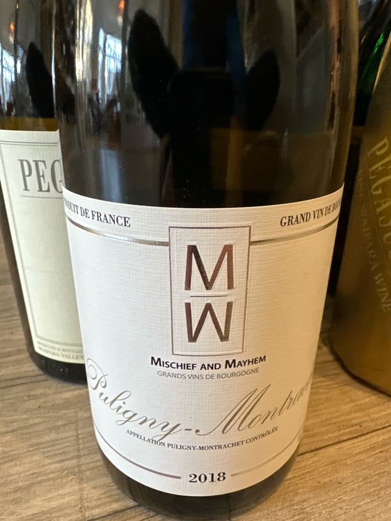 2019 Mischief and Mayhem Puligny Montrachet CellarTracker