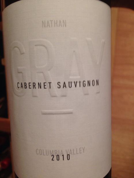 2013 Nathan Gray Cabernet Sauvignon, USA, Washington, Columbia Valley ...