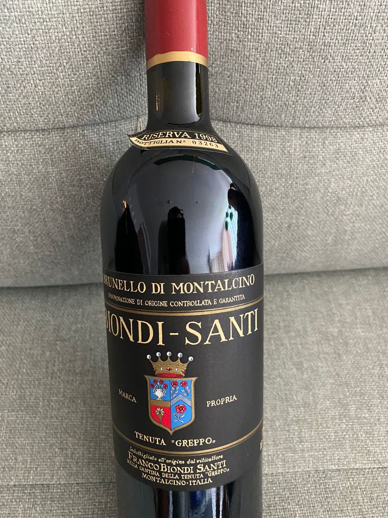 1998 Tenuta Greppo (Biondi-Santi) Brunello di Montalcino Riserva -  CellarTracker