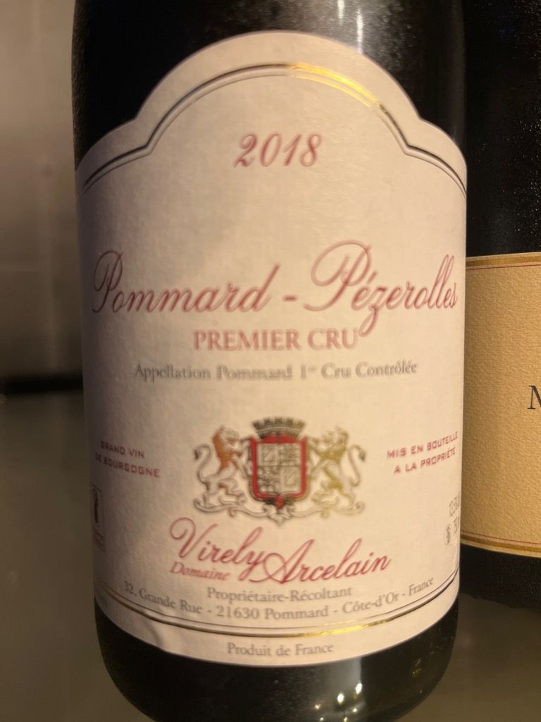 2018 Domaine Virely Arcelain Pommard 1er Cru Pommard - Pezerolles