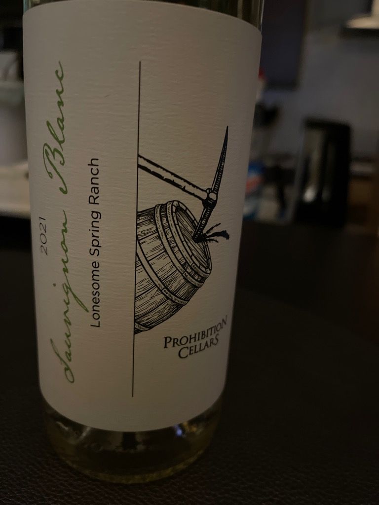 2021 Prohibition Cellars Sauvignon Blanc Lonesome Spring Ranch, USA ...