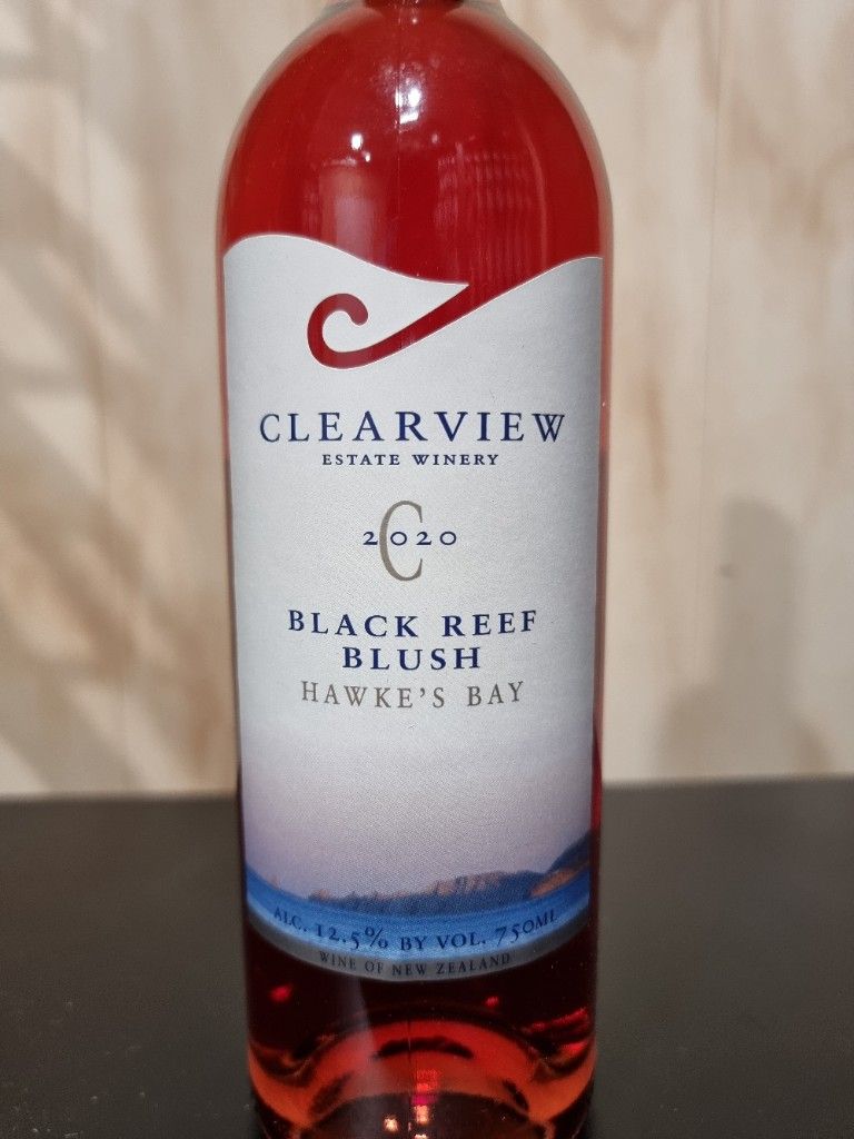 2020 Clearview Estate Black Reef Blush, New Zealand, North Island