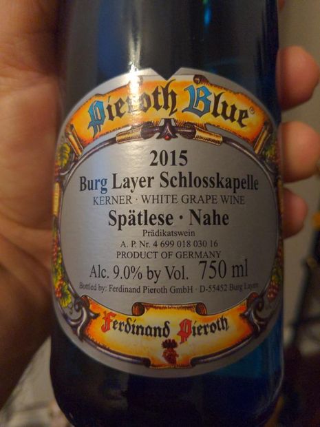 2015 Ferdinand Pieroth Burg-Layer Schloßkapelle Pieroth Blue