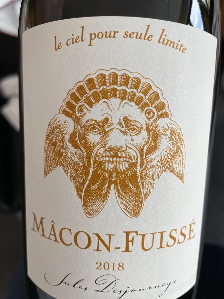 2018 Jules Desjourneys MâconFuissé bois de la croix, France, Burgundy