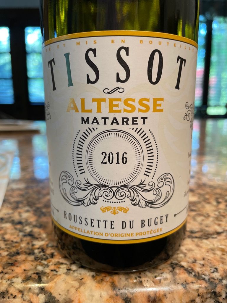 2015 Domaine Thierry Tissot Altesse Roussette du Bugey Mataret