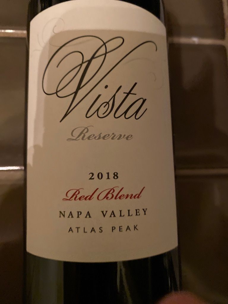 2018 Vista Reserve Wines, USA, California CellarTracker