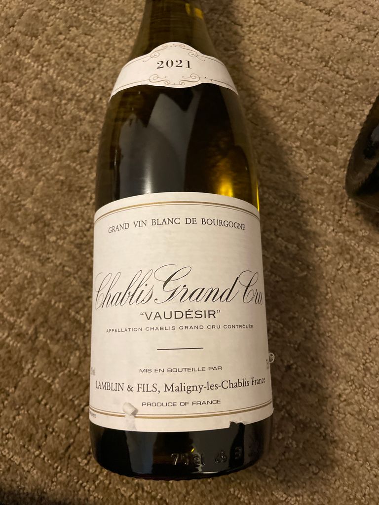 2021 Lamblin & Fils Chablis Grand Cru Vaudésir - CellarTracker