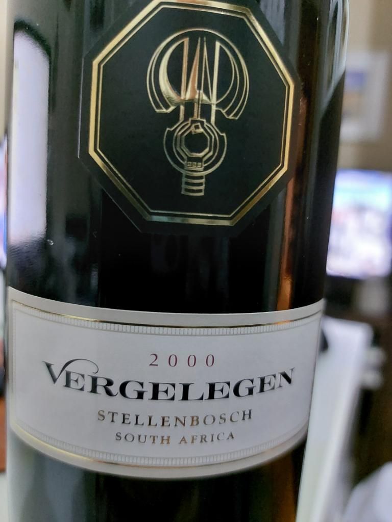 2000 Vergelegen Franc Merlot, South Africa, Coastal Region, Stellenbosch CellarTracker