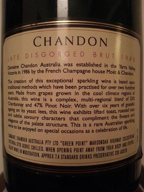 N.V. Domaine Chandon (Australia) Brut - CellarTracker