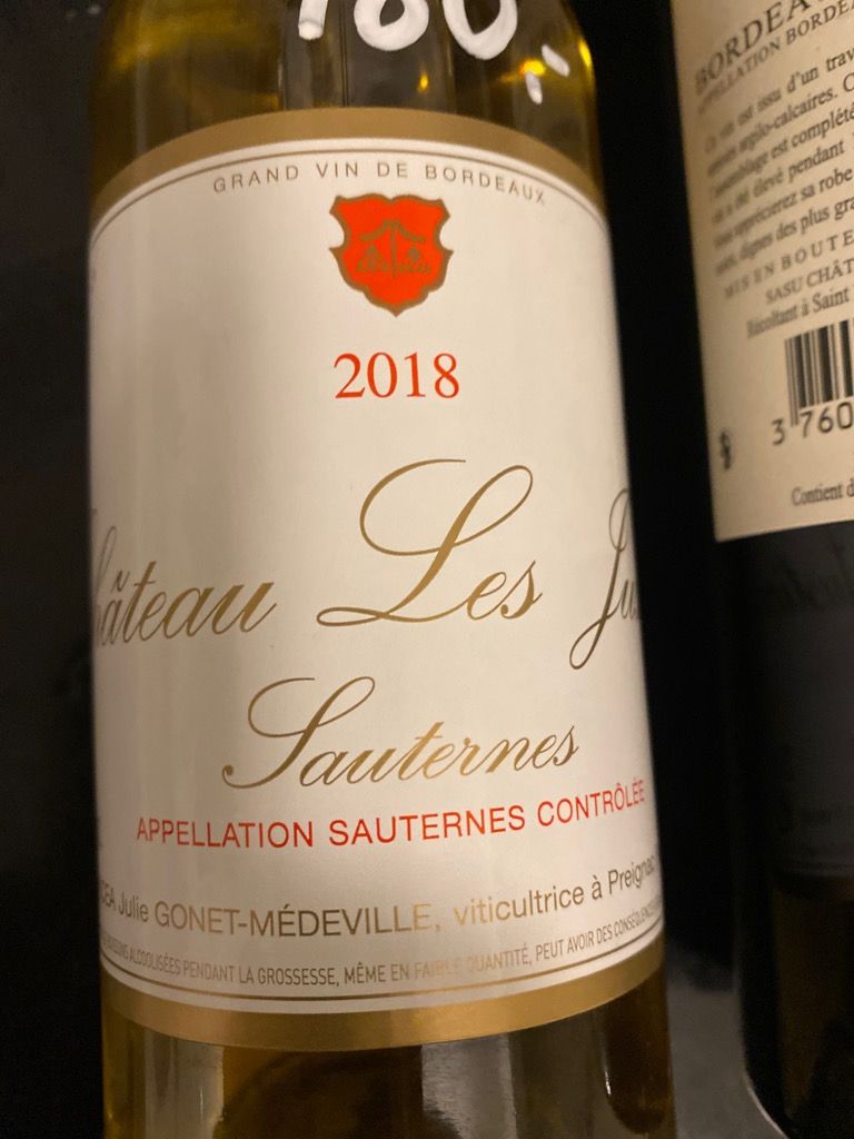 2018 Château Les Justices Sauternes, France, Bordeaux, Sauternais, Sauternes CellarTracker