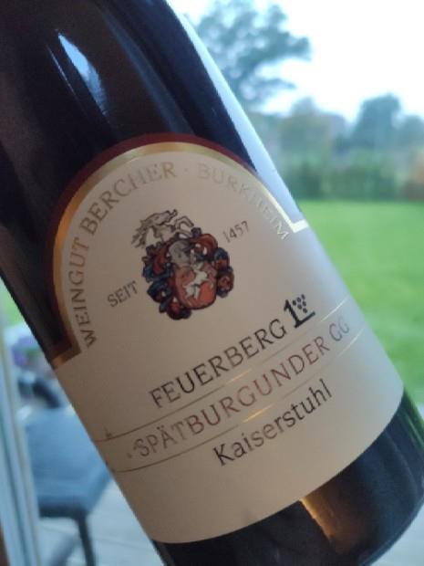 2010 Weingut Bercher Burkheimer Feuerberg Spätburgunder Erste Lage