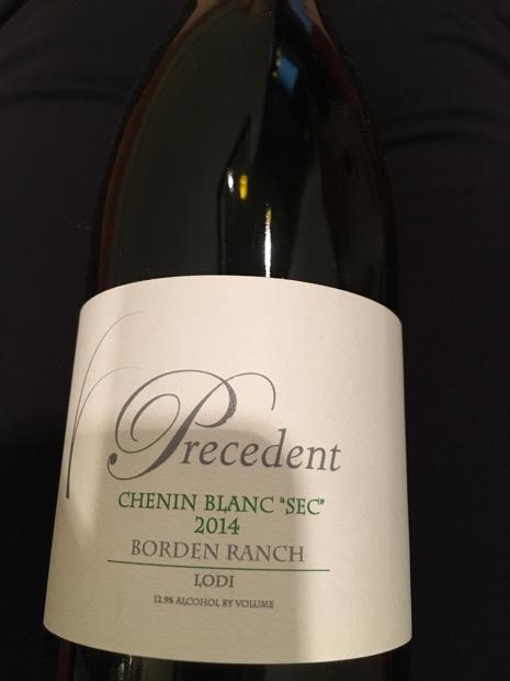 2014 Precedent Chenin Blanc Sec Borden Ranch Usa