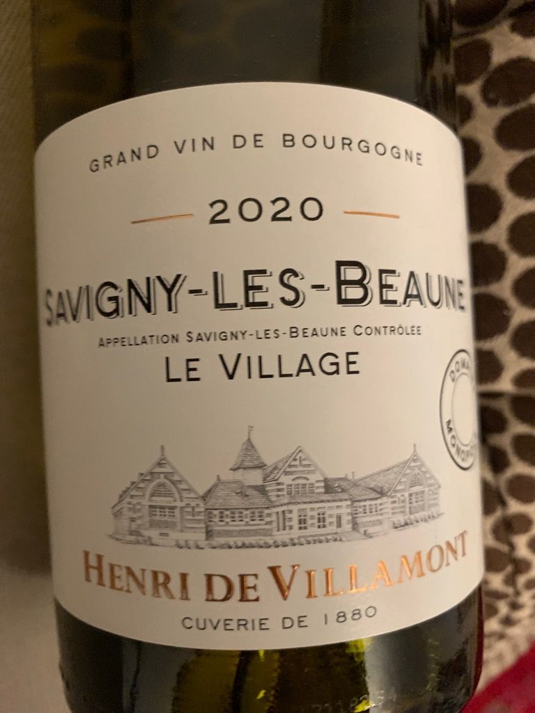 2019 Henri de Villamont Savigny-lès-Beaune Le Village Blanc