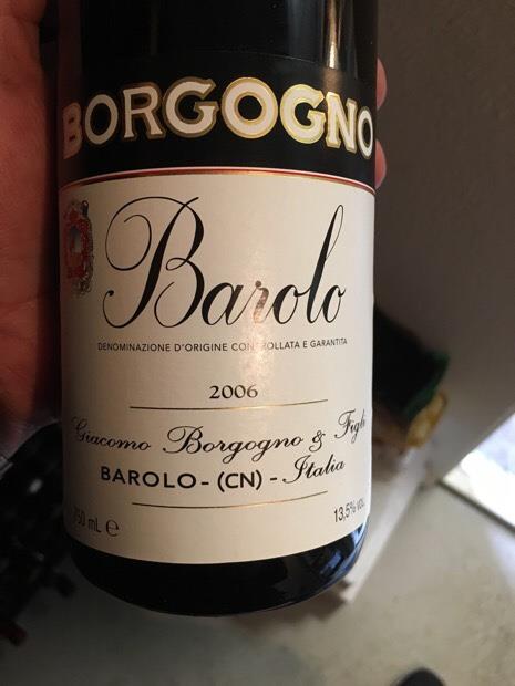 2006 Giacomo Borgogno & Figli Barolo - CellarTracker