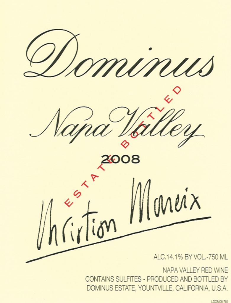 2008 Dominus Estate - CellarTracker