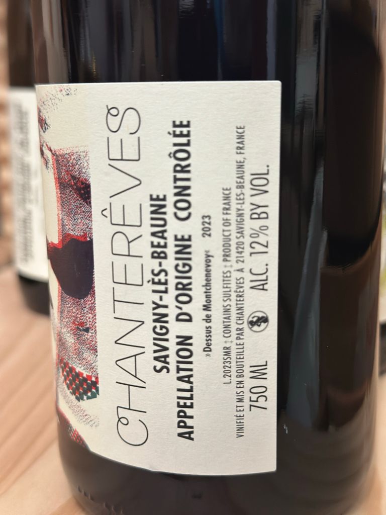 2020 Domaine Chanterêves Savigny-lès-Beaune Dessus de Montchenevoy