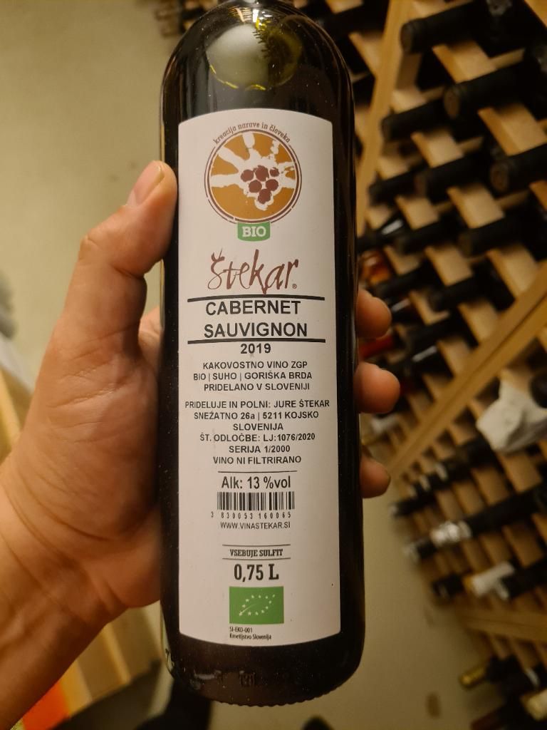 2021 Štekar Cabernet Sauvignon Bio, Slovenia, Primorska, Goriška Brda ...