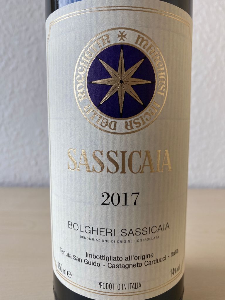 2017 Tenuta San Guido Sassicaia - CellarTracker