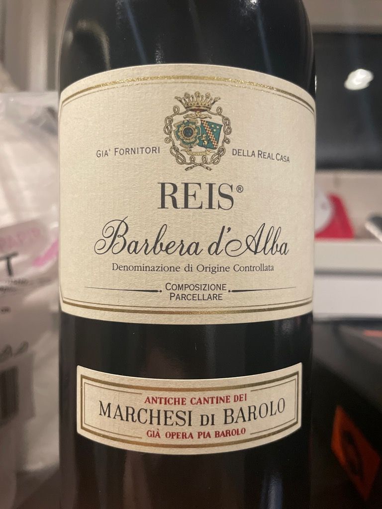 2021 Marchesi di Barolo Barbera d'Alba Reìs, Italy, Piedmont, Alba