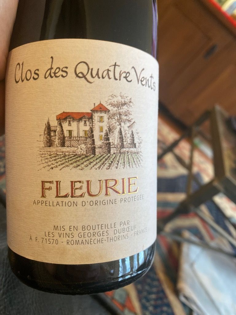 2019 Georges Dubœuf Fleurie Clos Des Quatre Vents, France, Burgundy ...