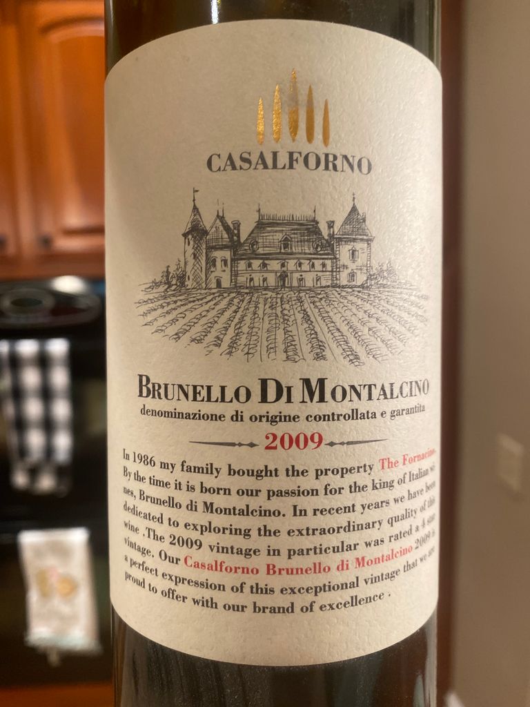 1994 Casalforno Brunello di Montalcino, Italy, Tuscany, Montalcino ...