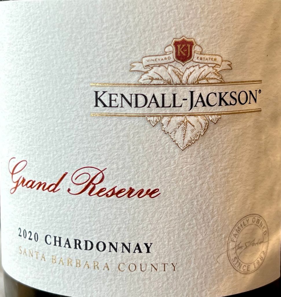 2020 Kendall-Jackson Chardonnay Grand Reserve, USA, California, Central ...