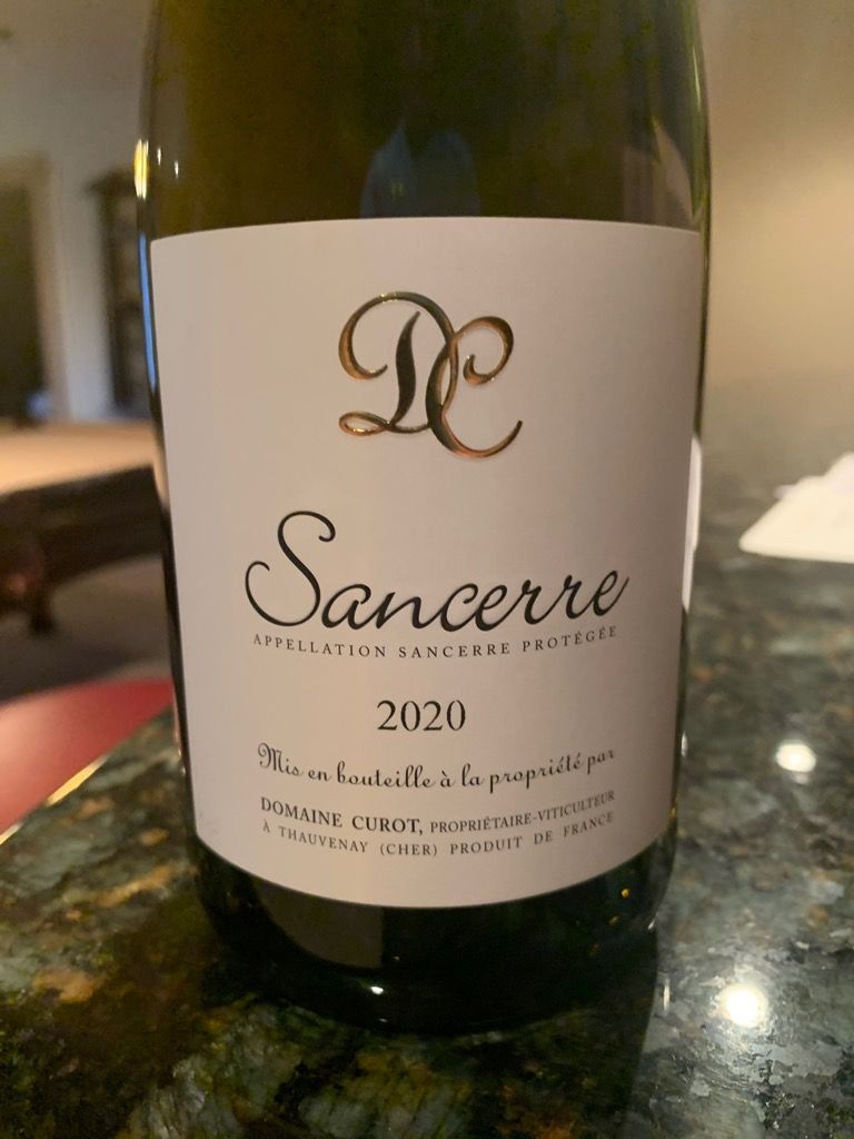 2021 Domaine Curot Sancerre, France, Loire Valley, Upper Loire