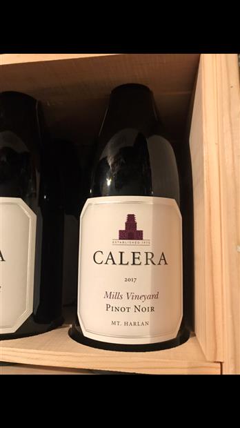 2017 Calera Pinot Noir Mills Vineyard - CellarTracker