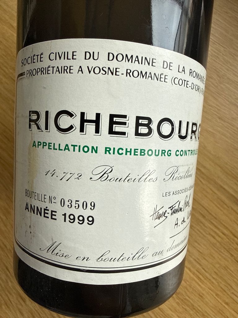 1999 Domaine de la Romanée-Conti Richebourg - CellarTracker