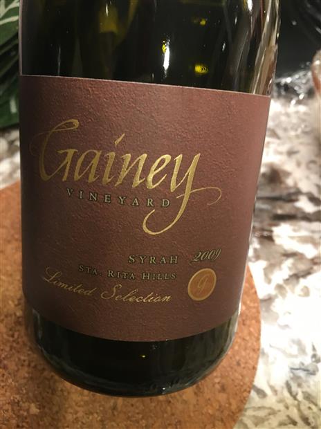 2009 Gainey Syrah Limited Selection, USA, California, Central Coast ...