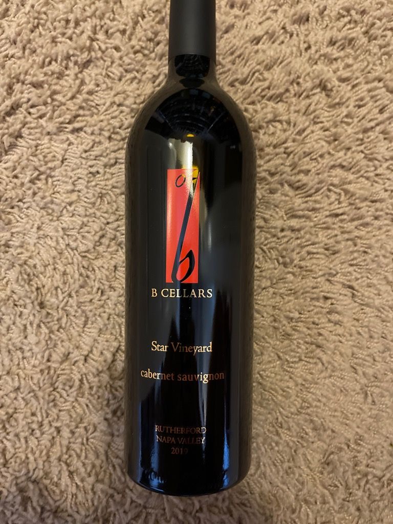 2019 B Cellars Cabernet Sauvignon Star Vineyard, USA, California, Napa ...