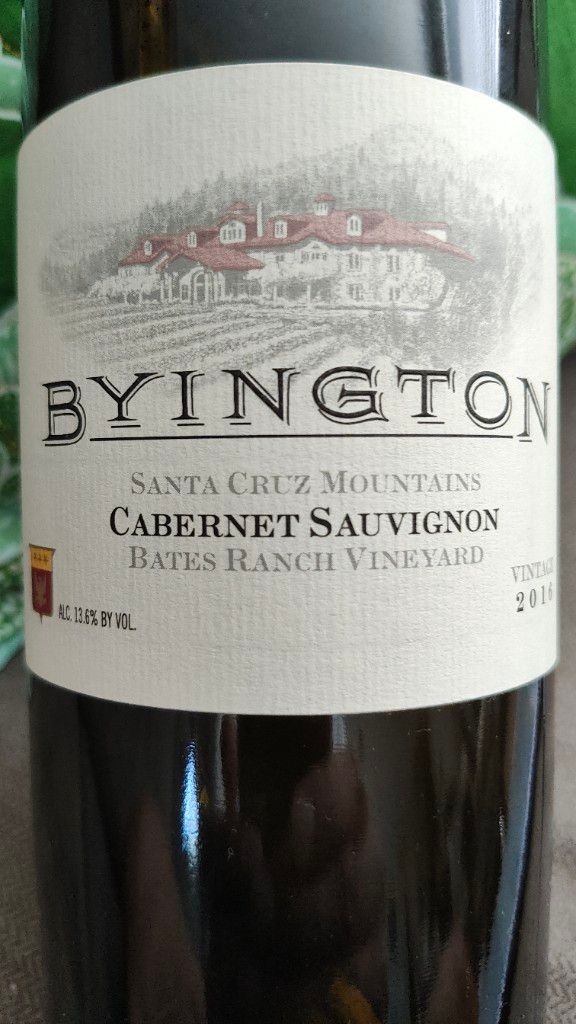 2018 Byington Cabernet Sauvignon Bates Ranch, USA, California, Santa ...