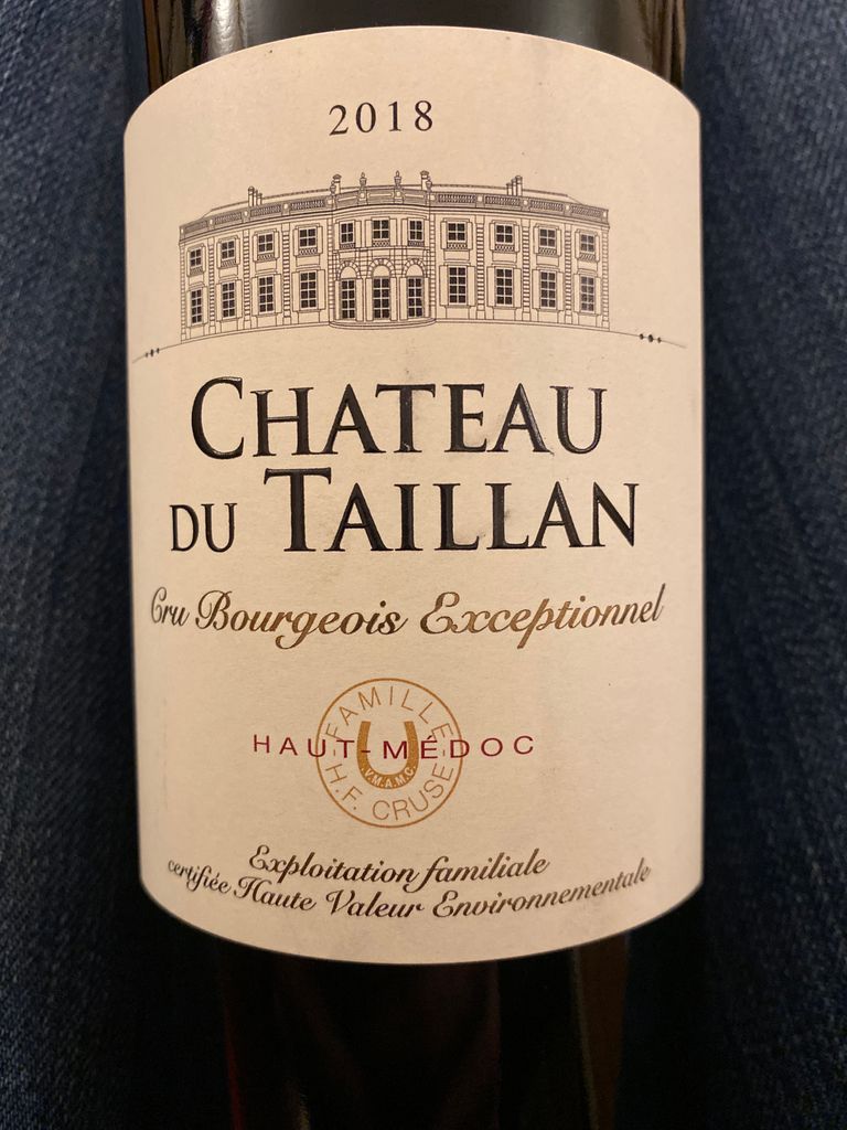 2018 Château du Taillan - CellarTracker