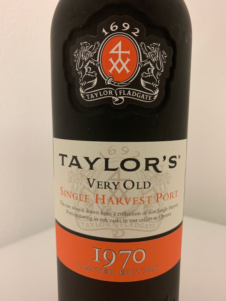 1970 Taylor (Fladgate) Very Old Single Harvest Port Limited
