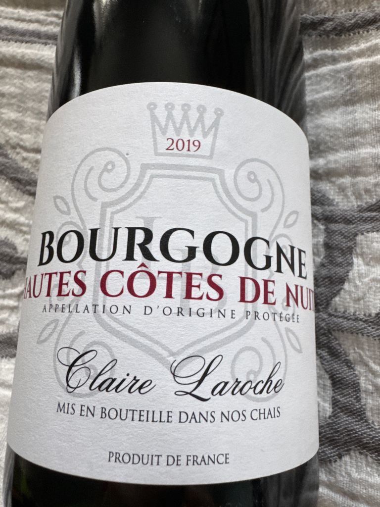 Bourgogne Hautes Côtes de Nuits 2019 2019 Claire Laroche Bourgogne Hautes-Côtes de Nuits - CellarTracker
