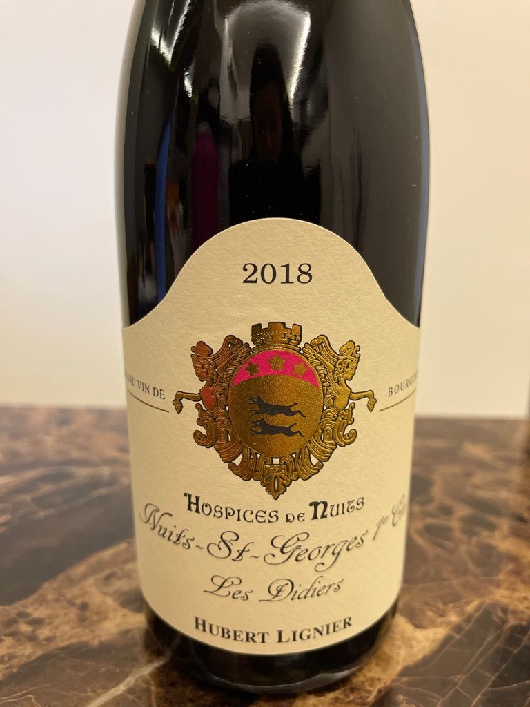 2020 Hospices De Nuits Nuits St. Georges 1er Cru Les Didiers Hubert ...