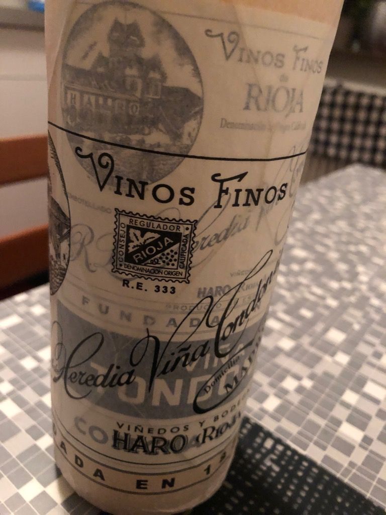 1996 R. López de Heredia Rioja Blanco Gran Reserva Viña Tondonia