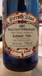 2005 Ferdinand Pieroth Burg-Layer Schloßkapelle Pieroth Blue