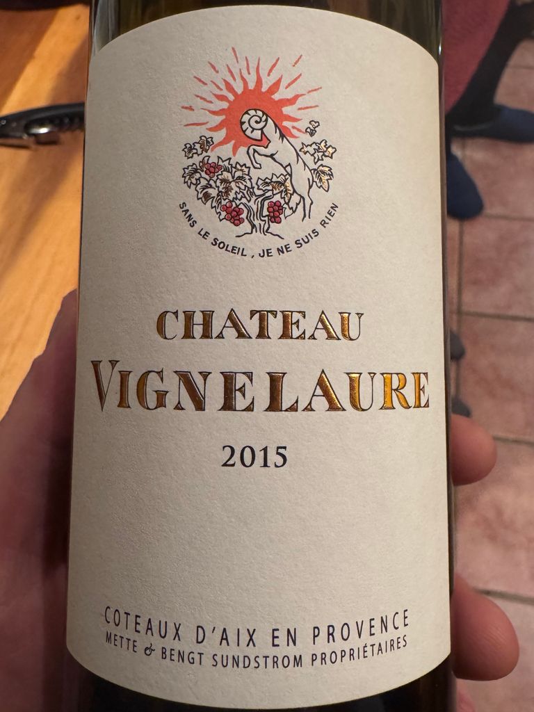 ワイン Vignelaure 2015& Plaisir Solidaire 2016 2015 Château Vignelaure Coteaux d'Aix-en-Provence Rouge